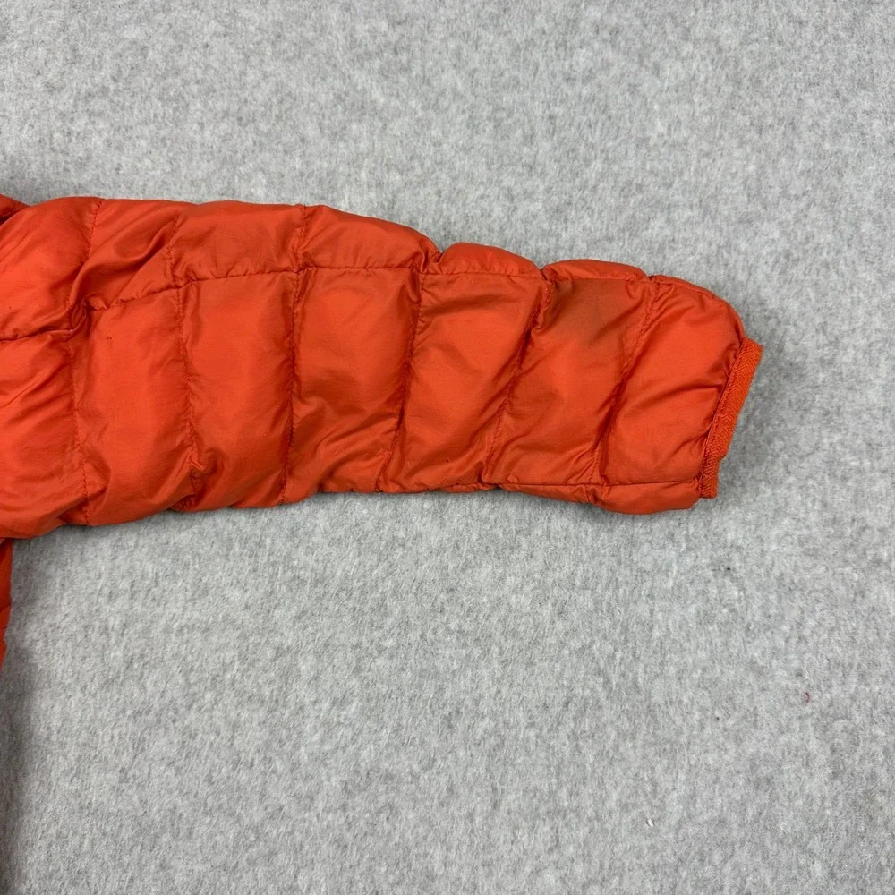 Uniqlo Kids Ultra Light Down Puffer Jacket Orange Full Zip Size 5-6 120cm